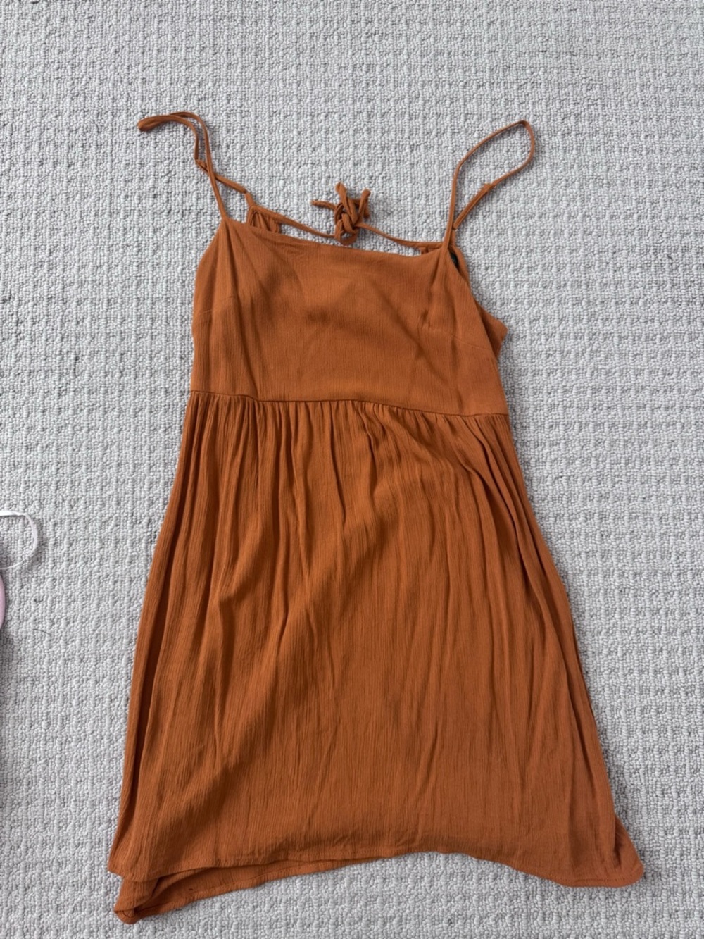Target Rust Brown Midi Dress with Spaghetti Straps